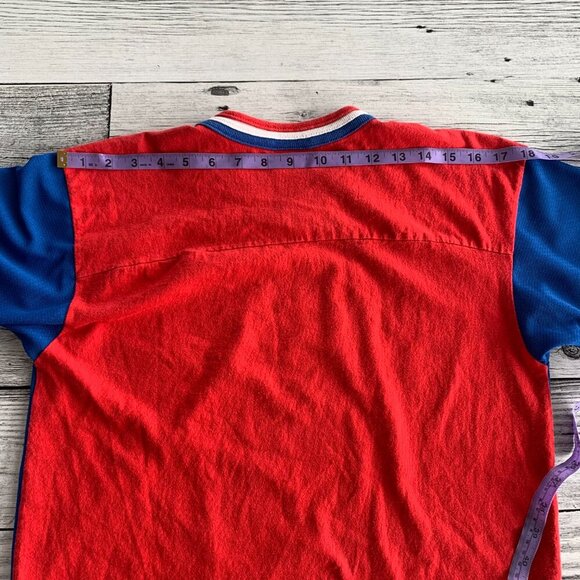 New York Rangers Vintage Jersey V-Neck Short Sleeve Shirt - Picture 13 of 15
